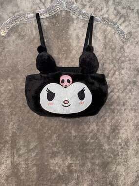 LittleForBig Sanrio Kuromi Plush Bralette Crop Top Size S